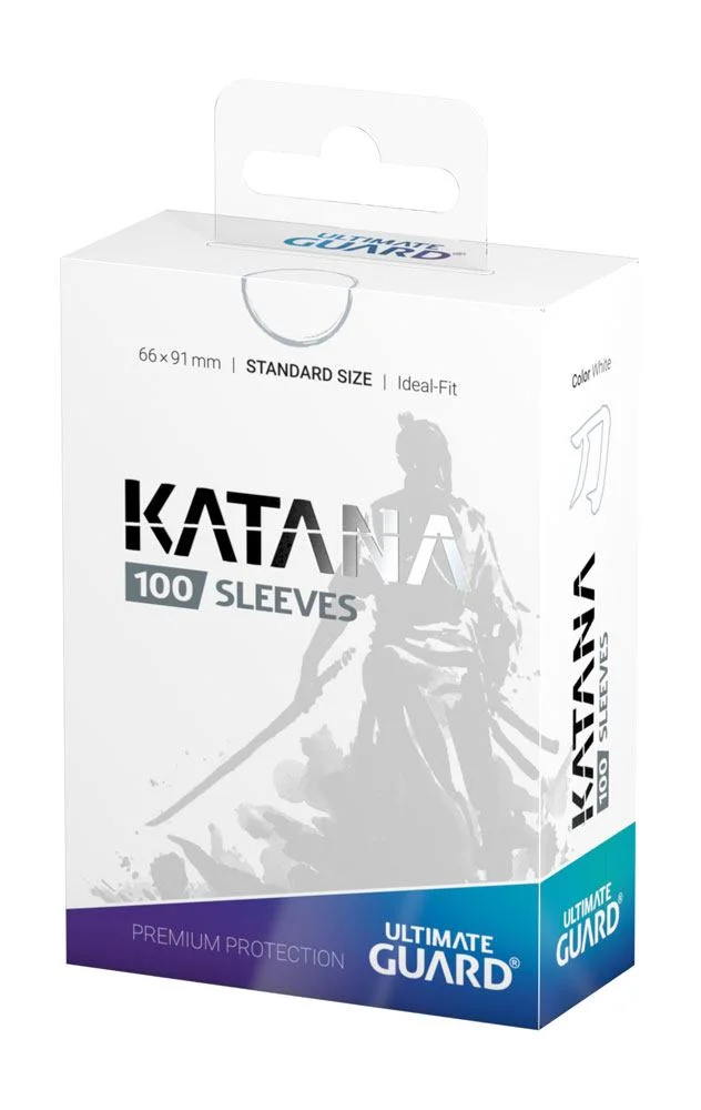 Ultimate Guard Katana Sleeves Standard Size 66 x 91 mm (100 Sleeves) - White